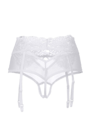 Эротические кружевные трусики-пояс c высокой посадкой Iveta