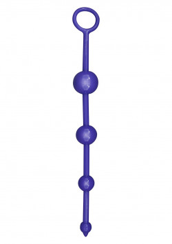 Тёмно-фиолетовая анальная цепочка FUNKY BUTT BEADS 