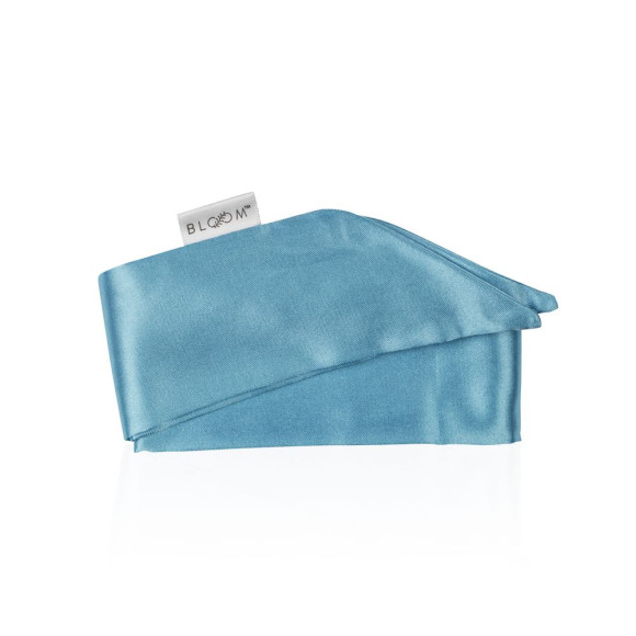 Голубой двусторонний вибромассажёр для пар The Peony - 19,2 см.